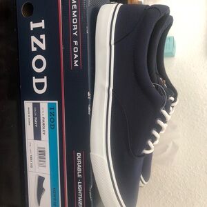 IZOD Men's Navy Sneakers with White Accents